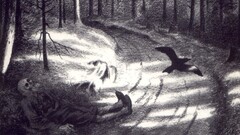 Black Metal skull Music album covers cover art metal band nature