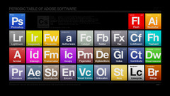 black Periodic Table Photoshop dreamweaver Adobe Illustrator