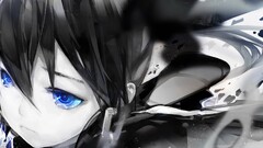 black rock shooter anime girls Anime blue eyes