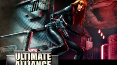 Black Widow ultimate alliance redhead marvel comics gun
