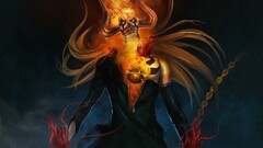 bleach kurosaki ichigo hollow Vasto Lorde fire chains skull