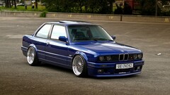BMW E30 bbs blue cars vehicle BMW 3 Series