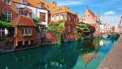 Bruges Belgium canal building water