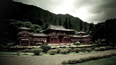 building nature Asia architecture The Byodo-In Temple Hawaii