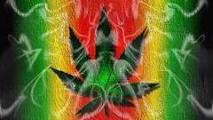 Cannabis smoke colorful