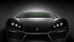Car black cars vehicle Fenix V8 frontal view Simple Background