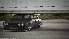 Car BMW German BMW E28 BMW 5 Series Rat Rod front angle view