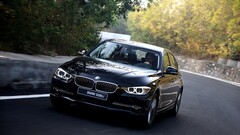 Car BMW numbers vehicle black cars BMW F30 BMW 3 Series