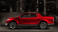 Car Holden Colorado red cars pickup trucks