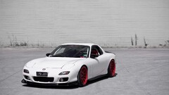 Car mazda rx-7 Mazda white cars vehicle pop-up headlights