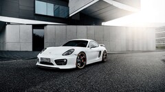 Car Porsche numbers white cars building vehicle Porsche 981