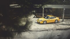 Car Porsche yellow cars Porsche 996 porsche 911 Sports Car