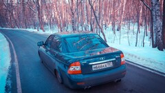 Car russian cars lada lowrider snow