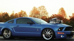 Car Shelby GT500 Super Snake tuning vehicle Ford blue cars