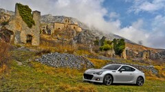 Car subaru brz ruin Toyobaru Subaru front angle view