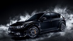 Car vehicle black cars suburu WRX STI Subaru WRX STI