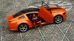 Car vehicle orange cars high angle