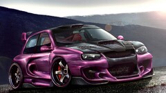 Car vehicle purple cars tuning 2012 (Year)