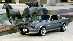 Car vehicle statue fountain Eleanor (car) Ford mustang Shelby