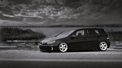 Car Volkswagen monochrome Volkswagen Golf