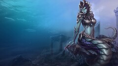 Cassiopeia (League of Legends) underwater fantasy art