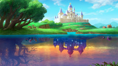 castle splitting elk reflection the legend of zelda video games