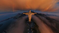 christ the redeemer Rio de Janeiro Brazil statue clouds
