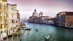 City venice Italy cityscape boat water vehicle Grand Canal