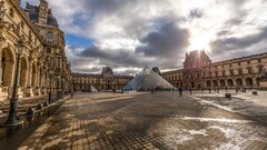 cityscape hdr building Louvre Paris