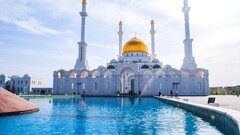cityscape mosque Kazakhstan Astana