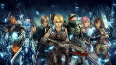 Claire Farron lara croft master chief Leon S. Kennedy halo