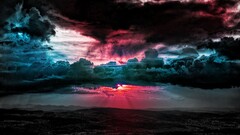 clouds natural light sky digital art landscape