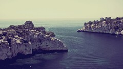coast Sea cliff coves bay landscape
