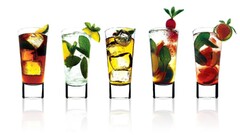 cocktails fruit drinking glass