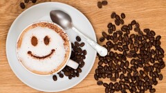 coffee Coffee Beans smiley spoon cup