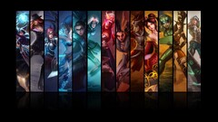 collage League of Legends ahri Miss Fortune Irelia Sivir shyvana