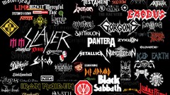 collage Music band logo heavy metal Motörhead limp bizkit slayer