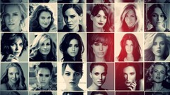 collage Women Actress charlize theron Drew Barrymore emma watson