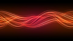 colorful shapes digital art waveforms