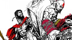 comics 300 leonidas kratos spartans god of war
