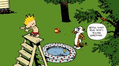 comics Bill Watterson calvin and hobbes humor speech bubble
