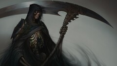 death scythe grim reaper fantasy art dark fantasy