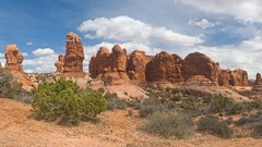 desert rock formation landscape multiple display panoramas Utah