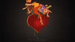 digital art children heart floating tekkon kinkreet