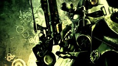 digital art fallout gun Power Armor video games