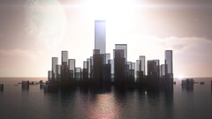 digital art render sky cgi water skyscraper glass design glass