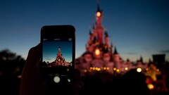 disney castle Phone cellphone bokeh
