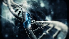 DNA crysis Technology genetics cgi render digital art Science