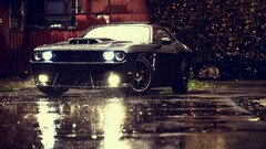 dodge challenger Car rain puddle lights