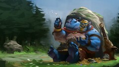 Dota 2 artwork ogre magi